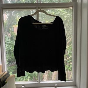 Black thermal crop long sleeve TNA Sz S